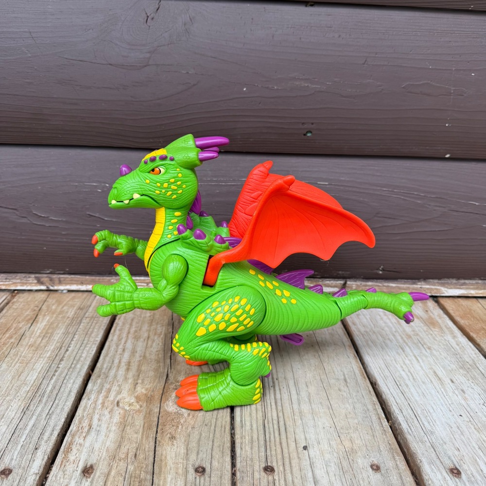Imaginext Deluxe Green Dragon Kids Toy Green 2005 Mattel K5878 Lights Sounds